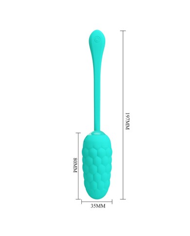 PRETTY LOVE HUEVO VIBRADOR CON TEXTURA MARINA RECARGABLE VERDE AGUA PRETTY LOVE HUEVO VIBRADOR CON TEXTURA MARINA RECARGABLE VERDE AGUA