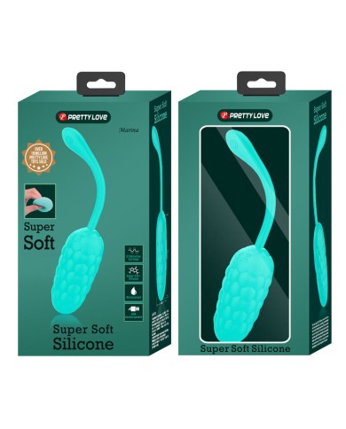 PRETTY LOVE HUEVO VIBRADOR CON TEXTURA MARINA RECARGABLE VERDE AGUA PRETTY LOVE HUEVO VIBRADOR CON TEXTURA MARINA RECARGABLE VERDE AGUA