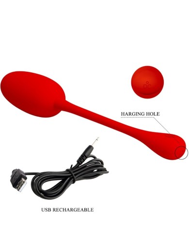 PRETTY LOVE KNUCKER HUEVO VIBRADOR RECARGABLE ROJO PRETTY LOVE KNUCKER HUEVO VIBRADOR RECARGABLE ROJO