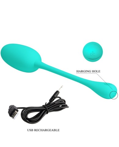 PRETTY LOVE KNUCKER HUEVO VIBRADOR RECARGABLE VERDE AGUA PRETTY LOVE KNUCKER HUEVO VIBRADOR RECARGABLE VERDE AGUA