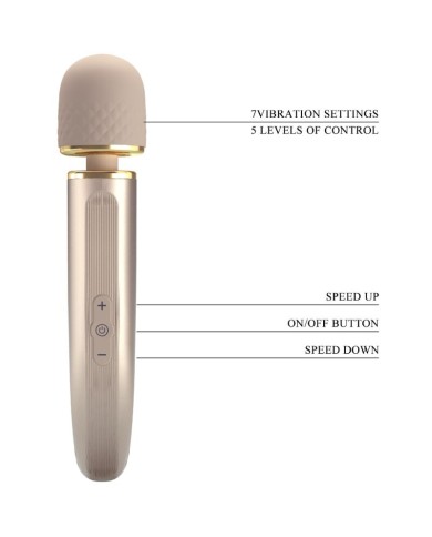PRETTY LOVE MASAJEADOR 7 MODOS VIBRACION CHAMPAGNE PRETTY LOVE MASAJEADOR 7 MODOS VIBRACION CHAMPAGNE