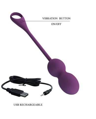 PRETTY LOVE ELVIRA KEGEL BALLS APP CONTROL REMOTO MORADO PRETTY LOVE ELVIRA KEGEL BALLS APP CONTROL REMOTO MORADO