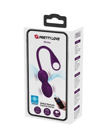 PRETTY LOVE ELVIRA KEGEL BALLS APP CONTROL REMOTO MORADO PRETTY LOVE ELVIRA KEGEL BALLS APP CONTROL REMOTO MORADO
