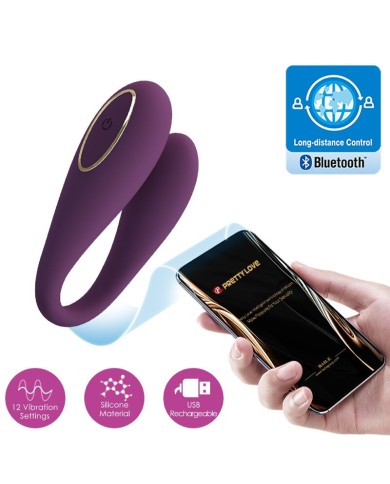 PRETTY LOVE AUGUST VIBRADOR DOBLE PLACER APP REMOTE PRETTY LOVE AUGUST VIBRADOR DOBLE PLACER APP REMOTE
