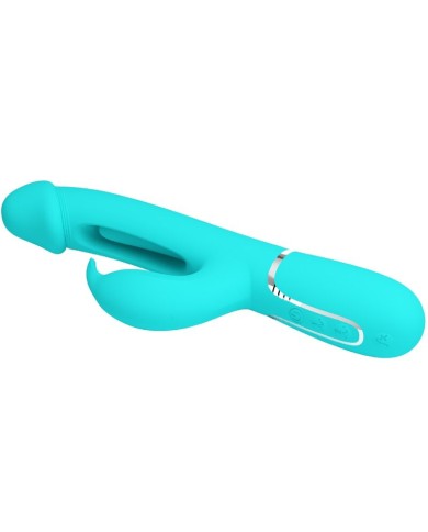 PRETTY LOVE KAMPAS VIBRADOR RABBIT 3 EN 1 MULTIFUNCION CON LENGUA VERDE AGUA PRETTY LOVE KAMPAS VIBRADOR RABBIT 3 EN 1 MULTIFUNCION CON LENGUA VERDE AGUA