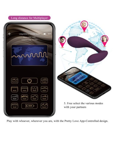 PRETTY LOVE BAIRD G SPOT 12 VIBRACIONES RECARGABLE LILA APP PRETTY LOVE BAIRD G SPOT 12 VIBRACIONES RECARGABLE LILA APP