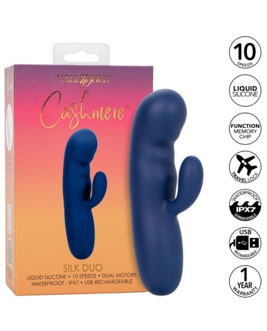CALEXOTICS CASHMERE SILK DUO AZUL CALEXOTICS CASHMERE SILK DUO AZUL