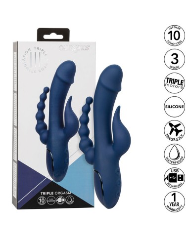 CALEXOTICS VIBRADOR TRIPLE ORGASM AZUL CALEXOTICS VIBRADOR TRIPLE ORGASM AZUL