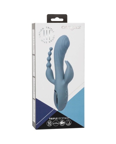 CALEXOTICS VIBRADOR TRIPLE EXTASIS GRIS CALEXOTICS VIBRADOR TRIPLE EXTASIS GRIS
