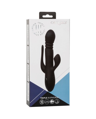 CALEXOTICS VIBRADOR TRIPLE EUPHORIA NEGRO CALEXOTICS VIBRADOR TRIPLE EUPHORIA NEGRO