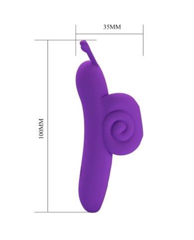 PRETTY LOVE SNAIL PODEROSO ESTIMULADOR DE DEDO MORADO PRETTY LOVE SNAIL PODEROSO ESTIMULADOR DE DEDO MORADO