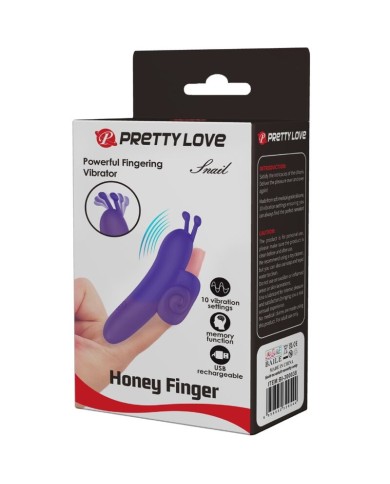 PRETTY LOVE SNAIL PODEROSO ESTIMULADOR DE DEDO MORADO PRETTY LOVE SNAIL PODEROSO ESTIMULADOR DE DEDO MORADO