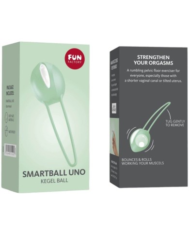 FUN FACTORY SMARTBALL UNO BOLA PELVICA BLANCO VERDE PISTACHO FUN FACTORY SMARTBALL UNO BOLA PELVICA BLANCO VERDE PISTACHO