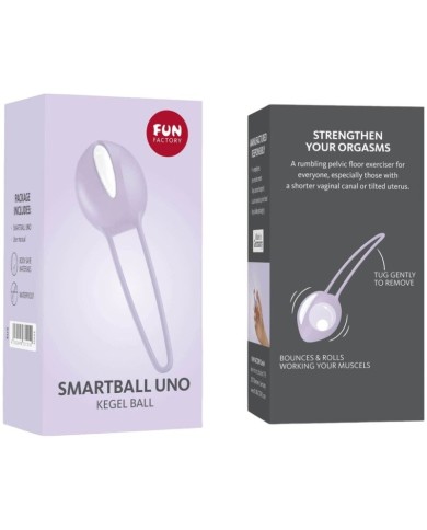 FUN FACTORY SMARTBALL UNO BOLA PELVICA BLANCO LILA PASTEL FUN FACTORY SMARTBALL UNO BOLA PELVICA BLANCO LILA PASTEL