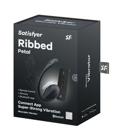 SATISFYER RIBBED PETAL ESTIMULADOR PUNTO G CONTROL REMOTO NEGRO APP GRATUITA SATISFYER RIBBED PETAL ESTIMULADOR PUNTO G CONTROL REMOTO NEGRO APP GRATUITA