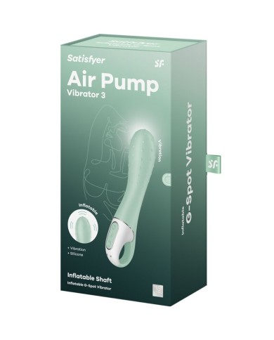 SATISFYER AIR PUMP VIBRADOR 3 INFLABLE PUNTO G MENTA