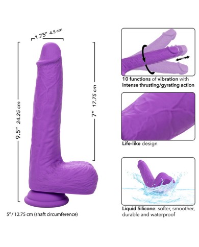 CALEXOTICS STUDS VIBRADOR RECARGABLE Y GIRATORIO 10 VIBRACIONES VIOLETA CALEXOTICS STUDS VIBRADOR RECARGABLE Y GIRATORIO 10 VIBRACIONES VIOLETA