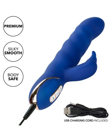 CALEXOTICS JACK VIBRADOR RABBIT MOVIMIENTO DE ONDAS AZUL CALEXOTICS JACK VIBRADOR RABBIT MOVIMIENTO DE ONDAS AZUL