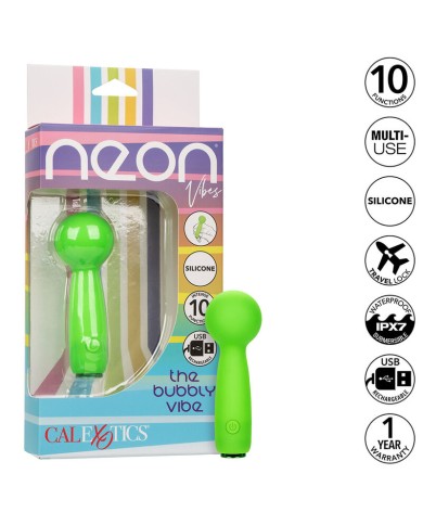 CALEXOTICS NEON VIBES THE BUBBLY VIBE MINI MASAJEADOR 10 VIBRACIONES VERDE CALEXOTICS NEON VIBES THE BUBBLY VIBE MINI MASAJEADOR 10 VIBRACIONES VERDE