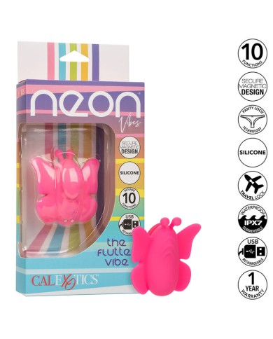 CALEXOTICS NEON VIBES THE FLUTTER VIBE ESTIMULADOR 10 VIBRACIONES ROSA CALEXOTICS NEON VIBES THE FLUTTER VIBE ESTIMULADOR 10 VIBRACIONES ROSA
