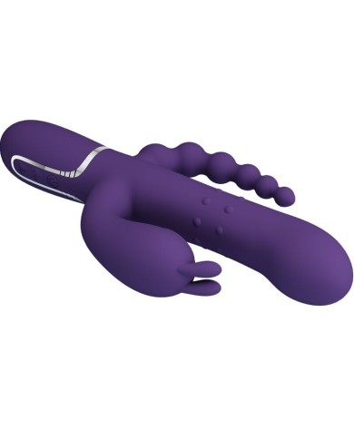 PRETTY LOVE CAMMY TRIPLE VIBRADOR MULTIFUNCION 4 EN 1 MORADO PRETTY LOVE CAMMY TRIPLE VIBRADOR MULTIFUNCION 4 EN 1 MORADO