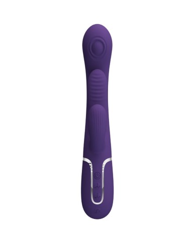 PRETTY LOVE SHANIA TRIPLE VIBRADOR RABBIT MULTIFUNCION MORADO PRETTY LOVE SHANIA TRIPLE VIBRADOR RABBIT MULTIFUNCION MORADO