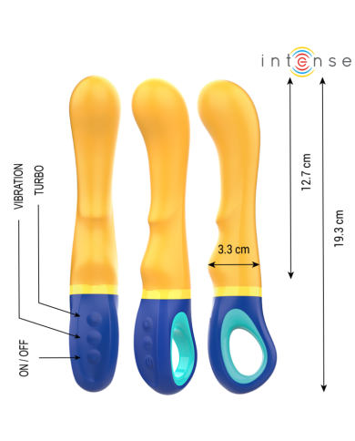 INTENSE SHAGGY VIBRADOR PUNTO G AMARILLO