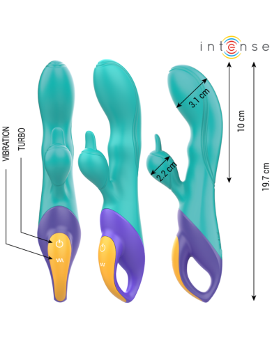 INTENSE FRED VIBRADOR RECARGABLE RABBIT AZUL INTENSE FRED VIBRADOR RECARGABLE RABBIT AZUL