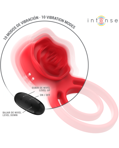 INTENSE GAIL ROSA ESTIMULADORA 10 VIBRACIONES ROJO CONTROL REMOTO INTENSE GAIL ROSA ESTIMULADORA 10 VIBRACIONES ROJO CONTROL REMOTO