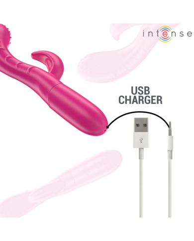 INTENSE AMARA VIBRADOR CON LENGUA ESTIMULADORA 10 VIBRACIONES ROSA INTENSE AMARA VIBRADOR CON LENGUA ESTIMULADORA 10 VIBRACIONES ROSA