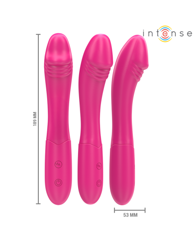 INTENSE BELINDA VIBRADOR 19 CM FLEXIBLE 10 VIBRACIONES ROSA INTENSE BELINDA VIBRADOR 19 CM FLEXIBLE 10 VIBRACIONES ROSA