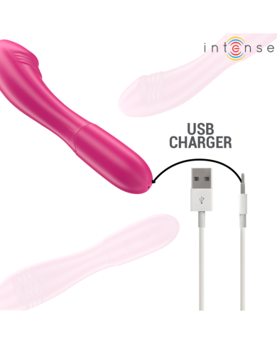INTENSE BELINDA VIBRADOR 19 CM FLEXIBLE 10 VIBRACIONES ROSA INTENSE BELINDA VIBRADOR 19 CM FLEXIBLE 10 VIBRACIONES ROSA