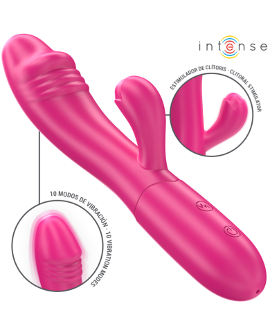 INTENSE IVY VIBRADOR FLEXIBLE 10 VIBRACIONES CON LENGUA ESTIMULADORA ROSA INTENSE IVY VIBRADOR FLEXIBLE 10 VIBRACIONES CON LENGUA ESTIMULADORA ROSA