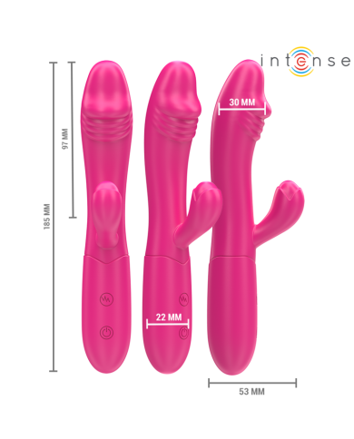 INTENSE IVY VIBRADOR FLEXIBLE 10 VIBRACIONES CON LENGUA ESTIMULADORA ROSA INTENSE IVY VIBRADOR FLEXIBLE 10 VIBRACIONES CON LENGUA ESTIMULADORA ROSA