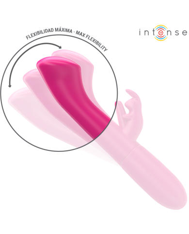 INTENSE JULIETA VIBRADOR RABBIT 186 CM 10 VIBRACIONES ROSA