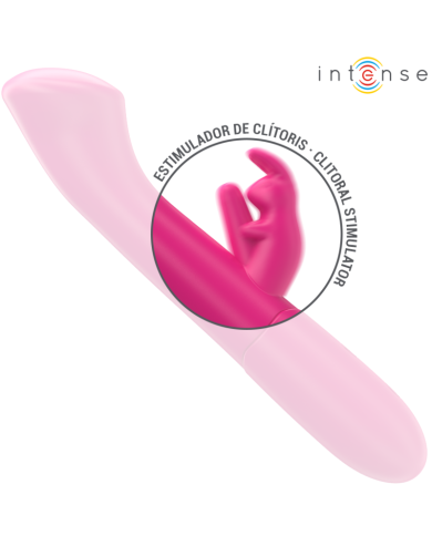 INTENSE JULIETA VIBRADOR RABBIT 186 CM 10 VIBRACIONES ROSA