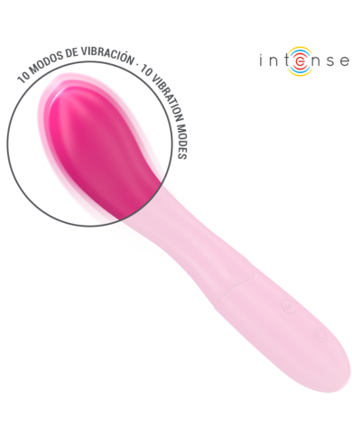 INTENSE LISETTE VIBRADOR 19 CM FLEXIBLE 10 VIBRACIONES ROSA INTENSE LISETTE VIBRADOR 19 CM FLEXIBLE 10 VIBRACIONES ROSA