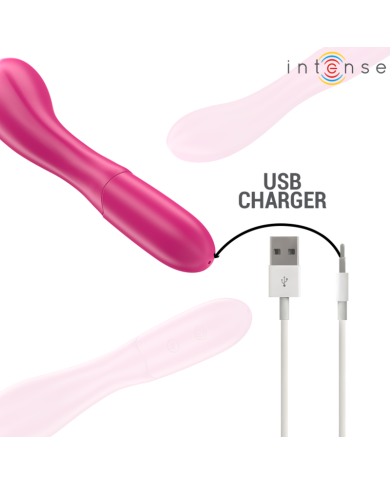 INTENSE LISETTE VIBRADOR 19 CM FLEXIBLE 10 VIBRACIONES ROSA INTENSE LISETTE VIBRADOR 19 CM FLEXIBLE 10 VIBRACIONES ROSA