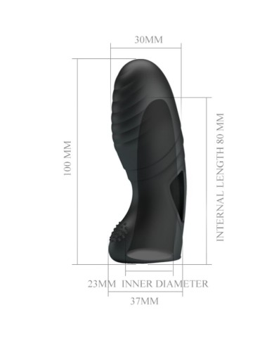PRETTY LOVE ALAN VIBRADOR DE DEDO SILICONA NEGRO PRETTY LOVE ALAN VIBRADOR DE DEDO SILICONA NEGRO