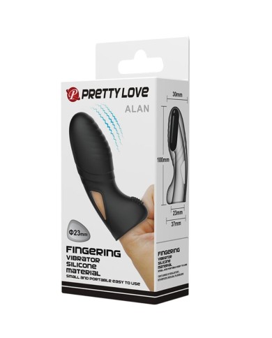 PRETTY LOVE ALAN VIBRADOR DE DEDO SILICONA NEGRO PRETTY LOVE ALAN VIBRADOR DE DEDO SILICONA NEGRO