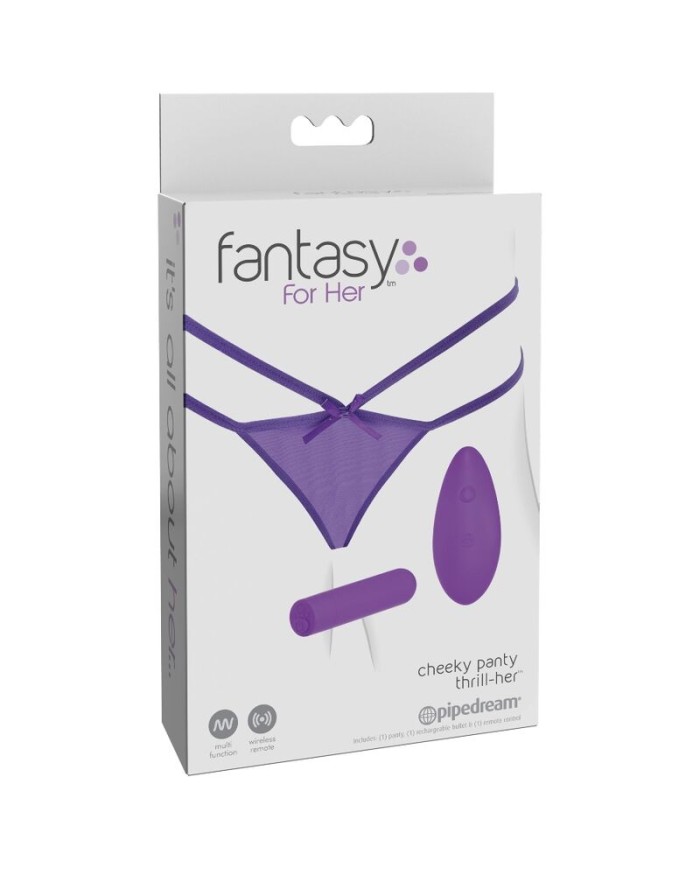 FANTASY FOR HER TANGA CON VIBRACION CHEEKY PANTY