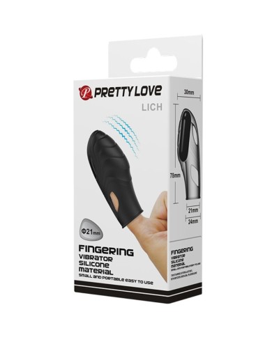 PRETTY LOVE LICH VIBRADOR DE DEDO SILICONA NEGRO PRETTY LOVE LICH VIBRADOR DE DEDO SILICONA NEGRO