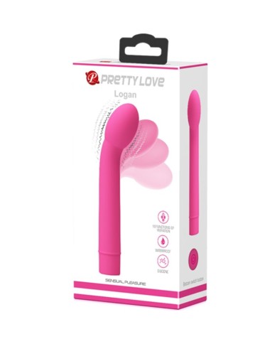PRETTY LOVE LOGAN VIBRADOR PUNTO G 10 VIBRACIONES ROSA PRETTY LOVE LOGAN VIBRADOR PUNTO G 10 VIBRACIONES ROSA