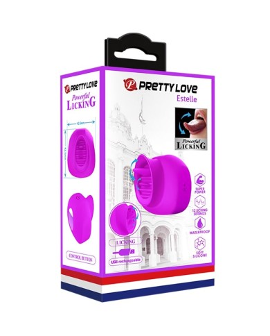 PRETTY LOVE ESTELLE LENGUA ESTIMULADORA CLITORIS 12 VIBRACIONES MORADO PRETTY LOVE ESTELLE LENGUA ESTIMULADORA CLITORIS 12 VIBRACIONES MORADO