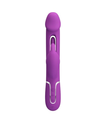 PRETTY LOVE KAMPAS VIBRADOR RABBIT MULTIFUNCION 3 EN 1 MORADO