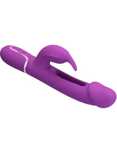 PRETTY LOVE KAMPAS VIBRADOR RABBIT MULTIFUNCION 3 EN 1 MORADO