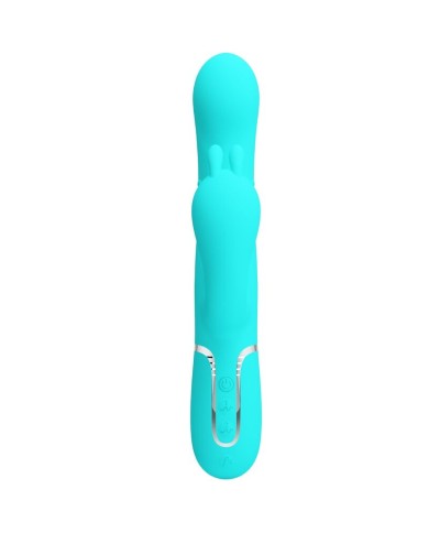 PRETTY LOVE CAMMY TRIPLE VIBRADOR RABBIT MULTIFUNCION 4 EN 1 AZUL