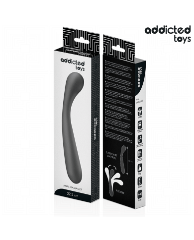 ADDICTED TOYS MASAJEADOR ANAL DOBLE SILICONA 225 CM ADDICTED TOYS MASAJEADOR ANAL DOBLE SILICONA 225 CM