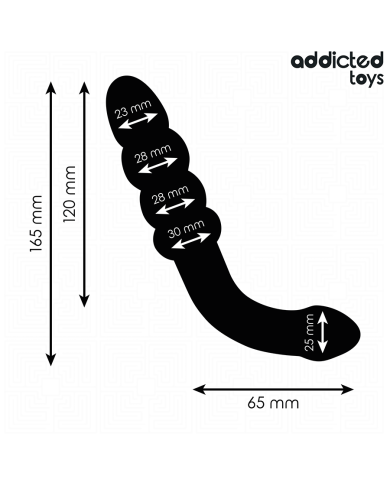 ADDICTED TOYS MASAJEADOR ANAL DOBLE SILICONA 165 CM ADDICTED TOYS MASAJEADOR ANAL DOBLE SILICONA 165 CM