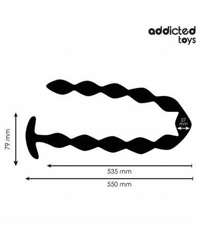 ADDICTED TOYS ROSARIO ANAL 27 CM EXTRA LARGO SILICONA ADDICTED TOYS ROSARIO ANAL 27 CM EXTRA LARGO SILICONA